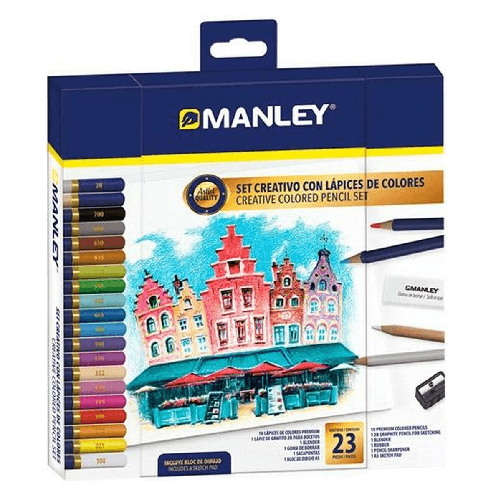 Set da Disegno Manley 23 Pezzi Multicolore