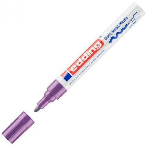 Edding Marcatore permanente Edding Violetta 2-4 mm (10 Unità)