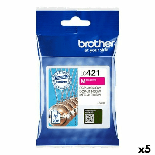 Cartuccia ad Inchiostro Originale Brother MFC-J1010DW / DCP-J1050DW Magenta (5 Unità)