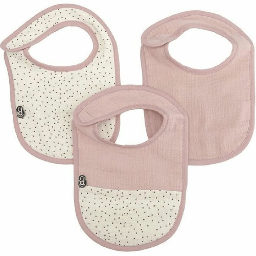 Domiva Bavaglino Domiva Rosa Cotone 3 Pezzi (3 Unità)