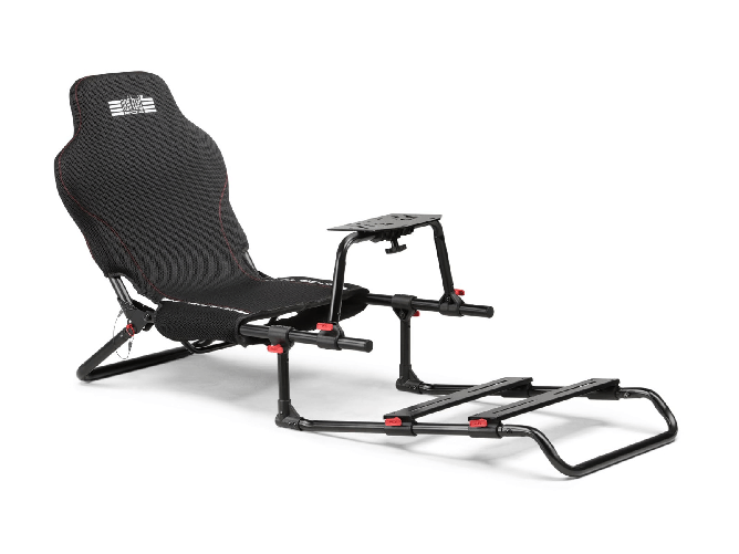 Next level racing gtlite junior cockpit pieghevole nlr-s041 nero per bambini 5-12 anni