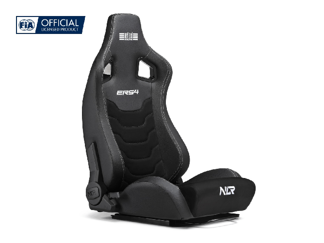 Next level racing ers4 elite sedile reclinabile pu leather e suede nero fia