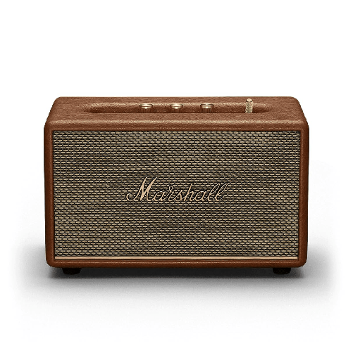 Marshall acton iii altoparlante wireless bluetooth marrone compatto con stereo ampio
