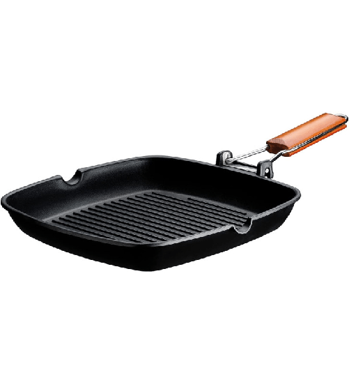 Abert cooking bistecchiera rettangolare cm 36x26 manico reclinabile