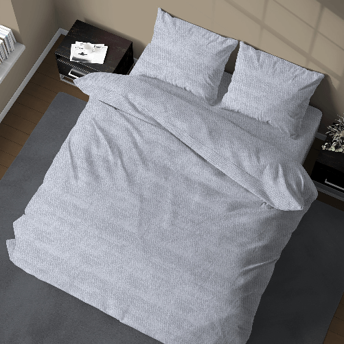 Tex family Copripiumino Matrimoniale in Flanella 250x200 cm "Tempo di Dormire" - Boy Grigio | Elegante