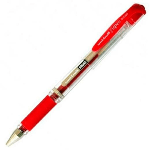 Uni-Ball Penna a inchiostro liquido Uni-Ball Signo Broad UM-153 W Rosso 0,6 mm (12 Pezzi)