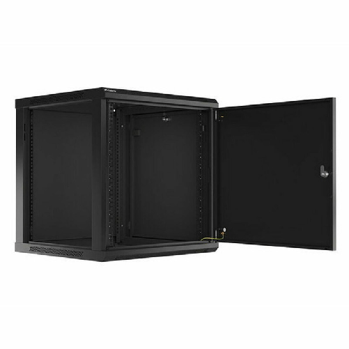 Lanberg WF01-6612-00B rack 12U Da parete Nero Lanberg Armadio Rack a Muro Lanberg WF01-6612-00B