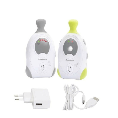 Badabulle B014010 babyfono Babyfono analogico 2 canali Verde, Grigio, Bianco Badabulle Sorveglia bambini Badabulle
