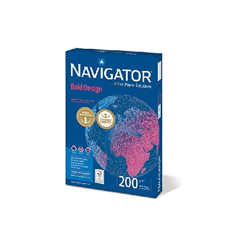 Navigator Confezione 7 Risme Bold Design Carta Premium per Ufficio 200gr A4