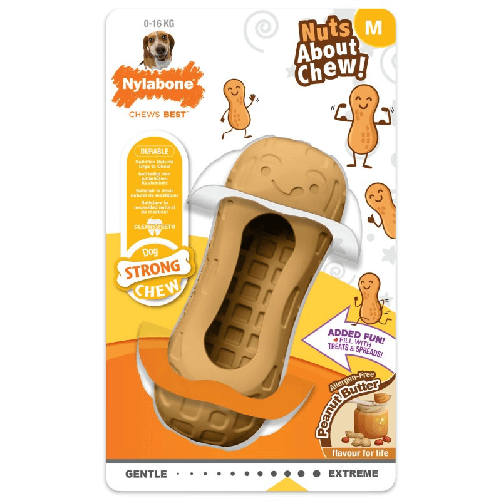 Nylabone Giocattoli per cani Nylabone Marrone Burro Di Arachidi M