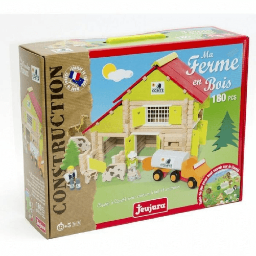 Jeujura Playset Jeujura My Wooden Farm 180 Pezzi