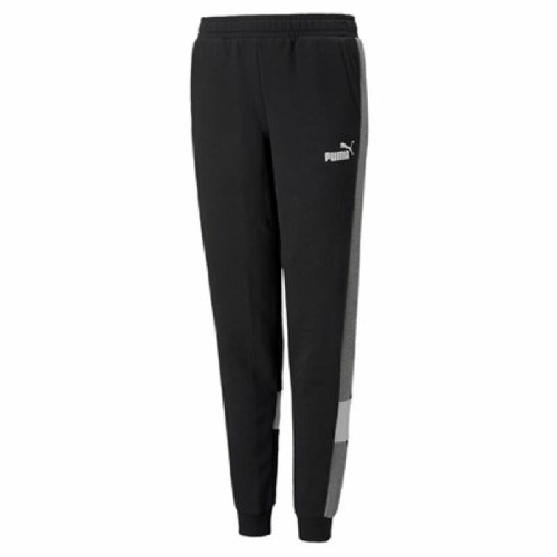 Puma Pantalone di Tuta per Bambini Puma Essentials+ Colorblock K Nero