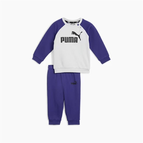 Tuta da Bambini Puma Minicats Ess Raglan Jogger Fl Blu Marino