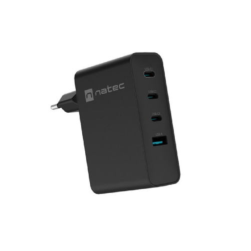 NATEC NUC-2234 Caricabatterie per dispositivi mobili Computer portatile, Smartphone Nero AC Ricarica rapida Interno Natec Caricabatterie da Parete Nat