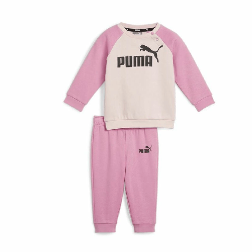 Puma Tuta da Bambini Puma Minicats Ess Raglan Jogger Fl Rosa