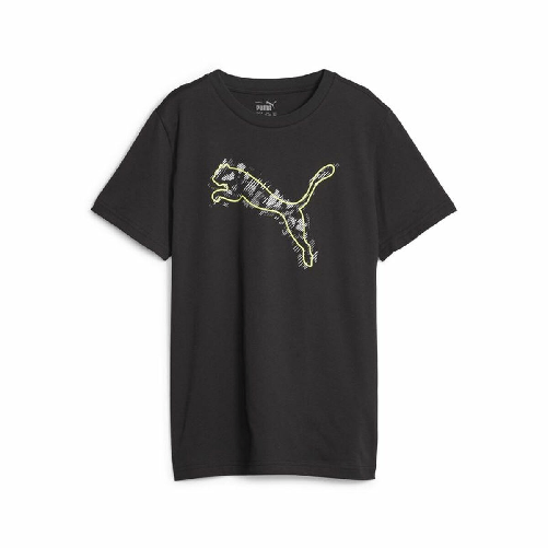 Puma Maglia a Maniche Corte per Bambini Puma Active Sports Graphic Nero