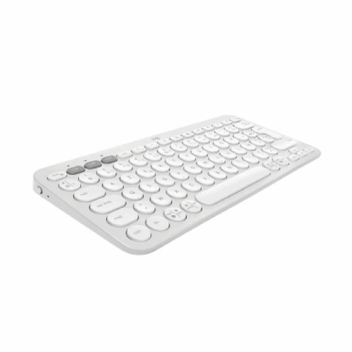 Logitech Tastiera Bluetooth con Supporto per Tablet Logitech K380 Francese Bianco AZERTY
