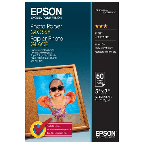 Epson carta Fotografica Lucida 13x18 50fg 200gr Epson Photo Paper Glossy - 13x18cm - 50 Fogli
