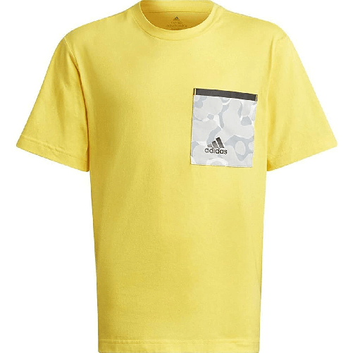 Adidas Maglia a Maniche Corte per Bambini Adidas Future Pocket Giallo