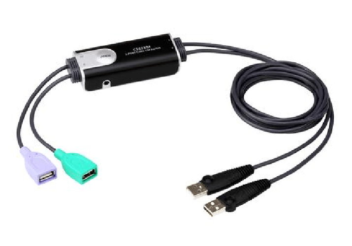 ATEN Switch KM cavo USB Boundless a 2 porte