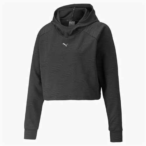 Puma Felpa con Cappuccio Donna Puma Flawless Pullover W Nero