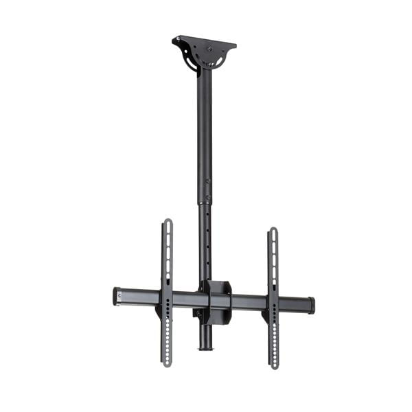 StarTech.com Supporto a soffitto per TV - Staffa per TV con asta telescopica corta egolabile - Inclinabile / girevole - Staffa VESA universale per sch