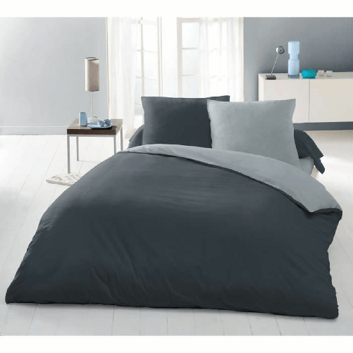 Lovely Home Copripiumino Lovely Home Grigio Bicolore 240 x 260 cm