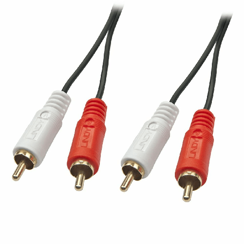 Lindy 35666 cavo audio 20 m 2 x RCA Nero, Rosso, Bianco LINDY Cavo audio LINDY 35666
