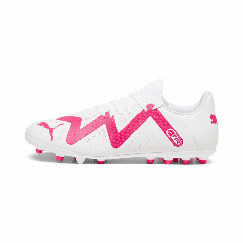 Puma Scarpe da Calcio per Adulti Puma Future Play MG Bianco Fucsia