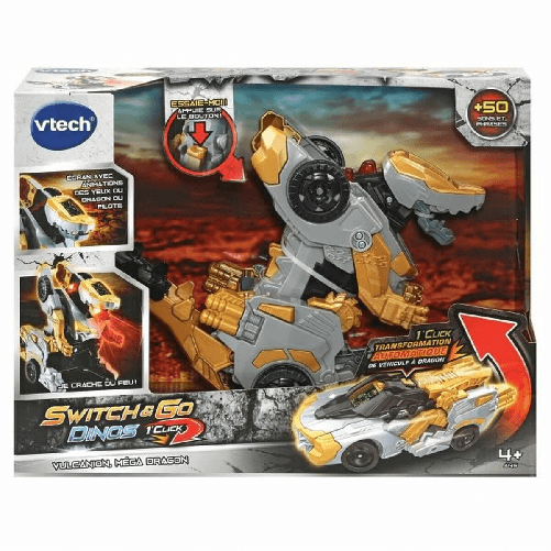 Vtech Veicolo che si Trasforma Vtech Switch & Go Dinos - Vulcanion, Mega Dragon