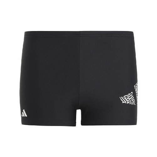 Adidas Costume da Bagno Bambino Adidas 3 Bar Nero
