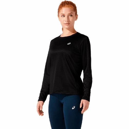 Asics Camicia a Maniche Lunghe Donna Asics Core LS Nero