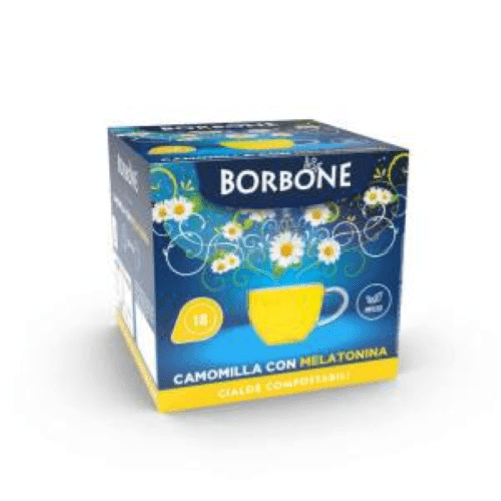 Borbone CAMOMILLA CON MELATONINA CAFFÈ BORBONE - Box 18 CIALDE ESE44 da 1.5g Caffè Borbone Camomilla con Melatonina