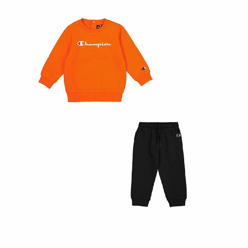 Champion Completo Sportivo per Neonati Champion Crewneck Suit Arancio Arancione scuro