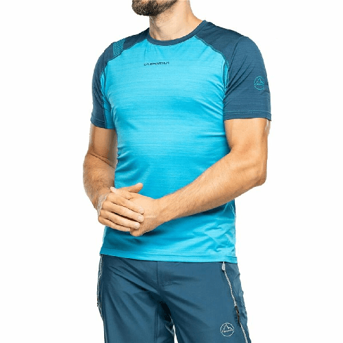 La Sportiva Maglia Sportiva a Maniche Corte La Sportiva Sunfire Blu cielo