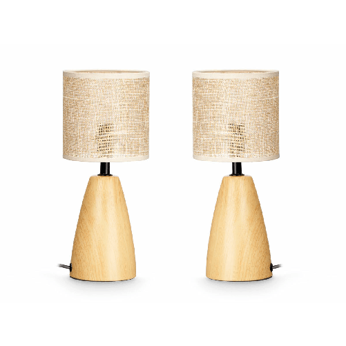 Gift Decor Lampada da tavolo Marrone 60 W 2 Unità