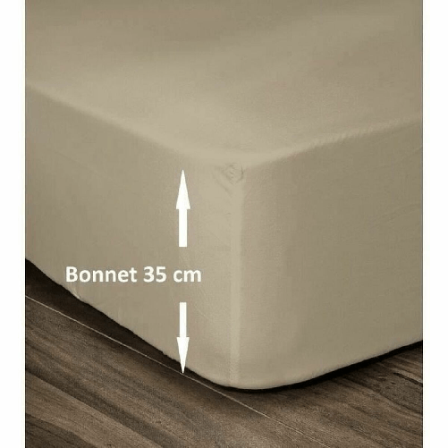 Lovely Home Lenzuolo con angoli Lovely Home Beige 160 x 200 cm