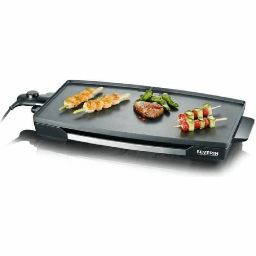 Severin KG 2397 barbecue per l'aperto e bistecchiera Da tavolo Elettrico Nero 2200 W Severin Piastra da Cucina Severin KG 2397 Nero 2200 W