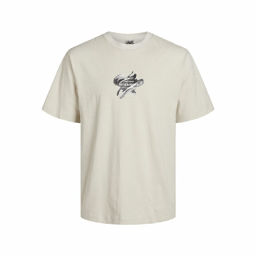 Jack & Jones Maglia a Maniche Corte Bambino Jack & Jones Jcotint Tee Ss Crew Beige