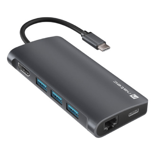 NATEC NMP-2162 replicatore di porte e docking station per laptop Cablato USB 3.2 Gen 1 (3.1 Gen 1) Type-C Grigio Natec Dockstation Natec