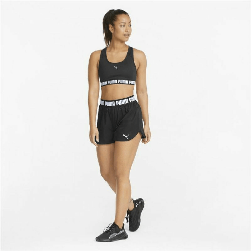 Puma Pantaloncini Sportivi da Donna Puma Train Strong Woven Nero