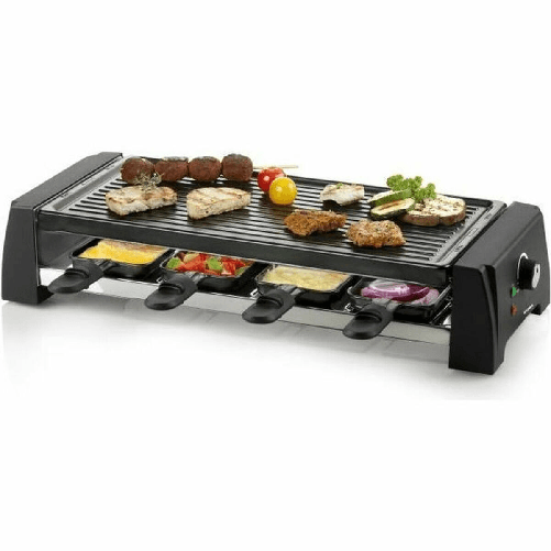 Domo DO9189G griglia per raclette 8 persona(e) 1200 W Nero, Grigio DOMO Barbecue Elettrico DOMO DO9189G 1200W 1200 W