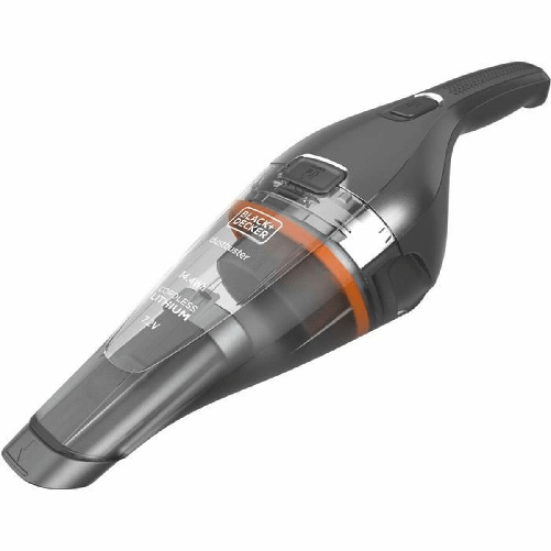 Black & Decker NVC220WC-QW aspirapolvere senza filo Cromo, Titanio, Trasparente Senza sacchetto Black & Decker Aspirapolvere a Mano Black & Decker