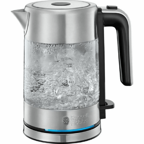 Russell Hobbs 24191-70 bollitore elettrico 0,8 L 2200 W Nero, Acciaio inox, Trasparente Russell Hobbs Bollitore Russell Hobbs 24191-70 800 ml Acciaio