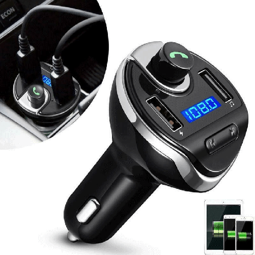 Generico Trasmettitore Bluetooth FM Auto Doppia Porta Ricarica USB MP3 vivavoce radio