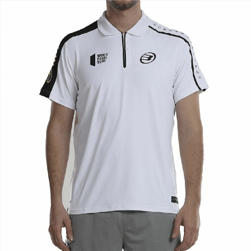 Bullpadel Polo a Maniche Corte Uomo Bullpadel Liceo Padel Bianco