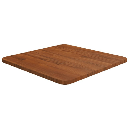 VidaXL Piano Tavolo Quadrato Marrone Scuro 40x40x1,5cm Rovere Trattato