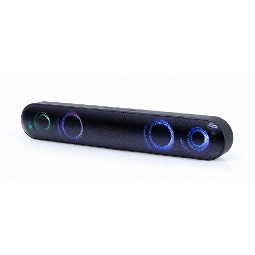Gembird SPKBT-BAR400L altoparlante soundbar Nero 2.0 canali 10 W GEMBIRD Altoparlante Bluetooth Portatile GEMBIRD SPKBT-BAR400L Nero