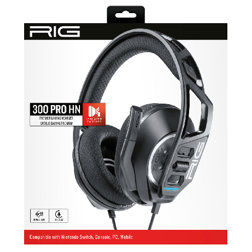 NACON RIG 300 PRO HN Auricolare Cablato A Padiglione Gaming Nero Nacon Auricolari Nacon RIG 300HN Nero