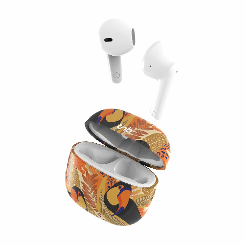 T'NB Auricolari Wireless con Custodia di Ricarica T'NB TOUCAN Giallo Arancio